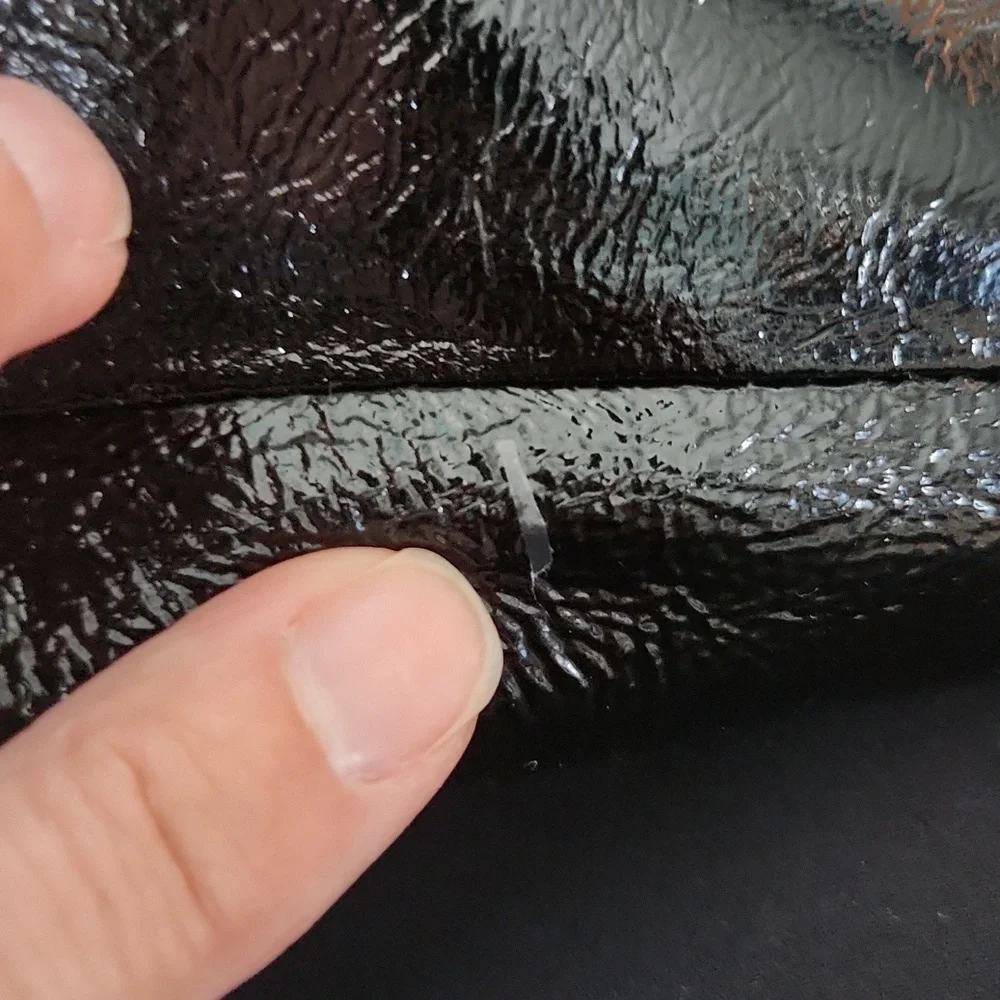 Coach Poppy Black Patent Leather Tote 13836 Y2k